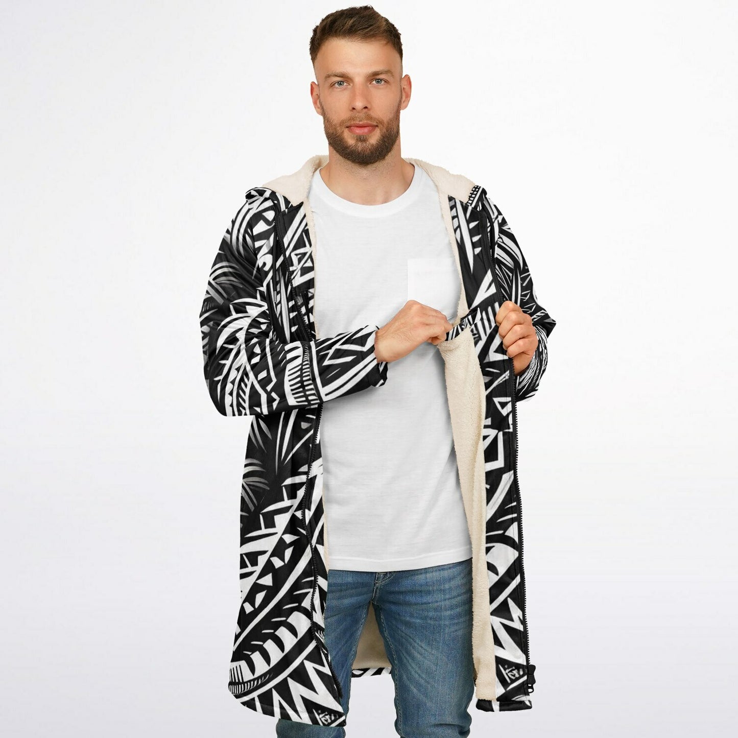 Tribal Zip Up Cloak