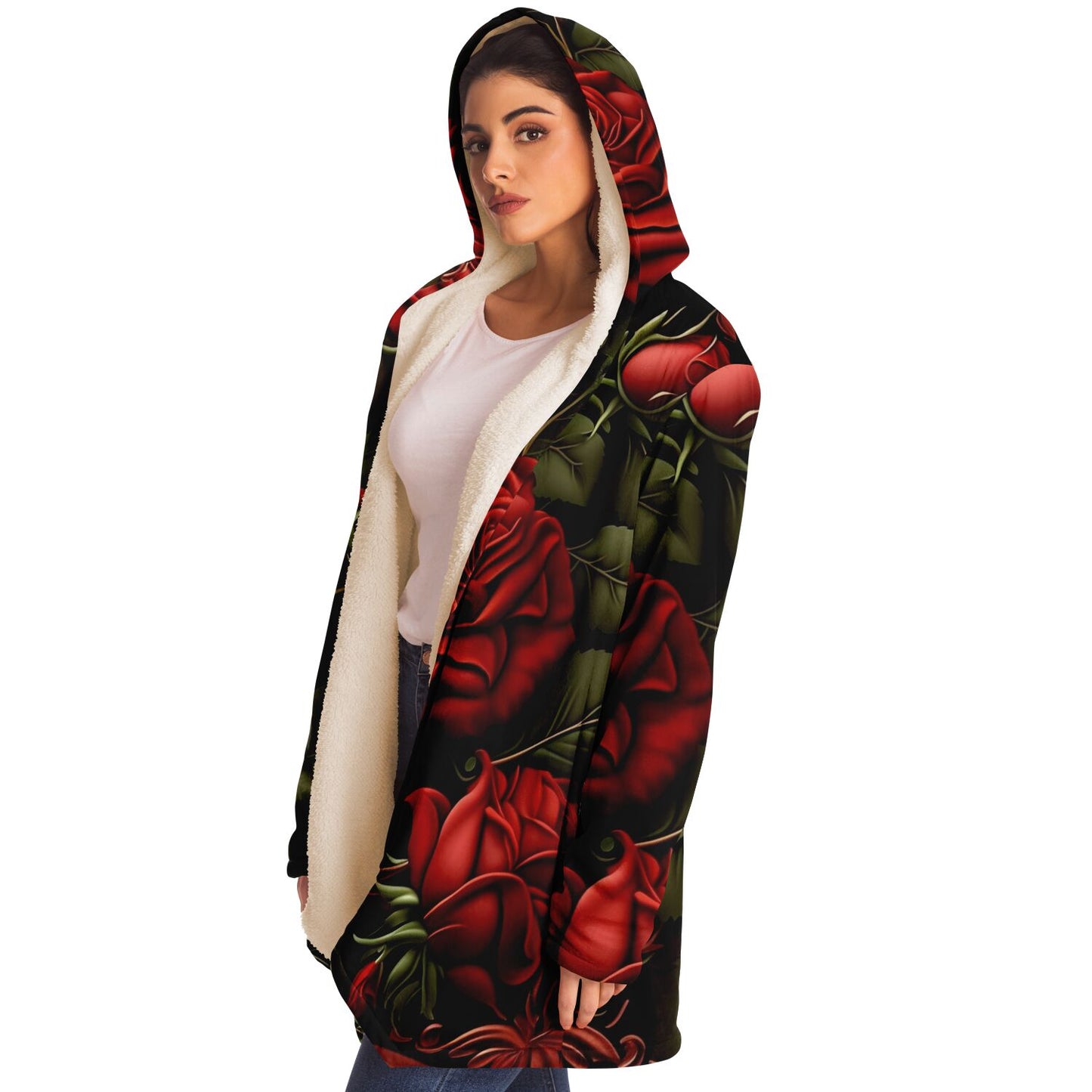 Rose Cloak Hooded Cloak