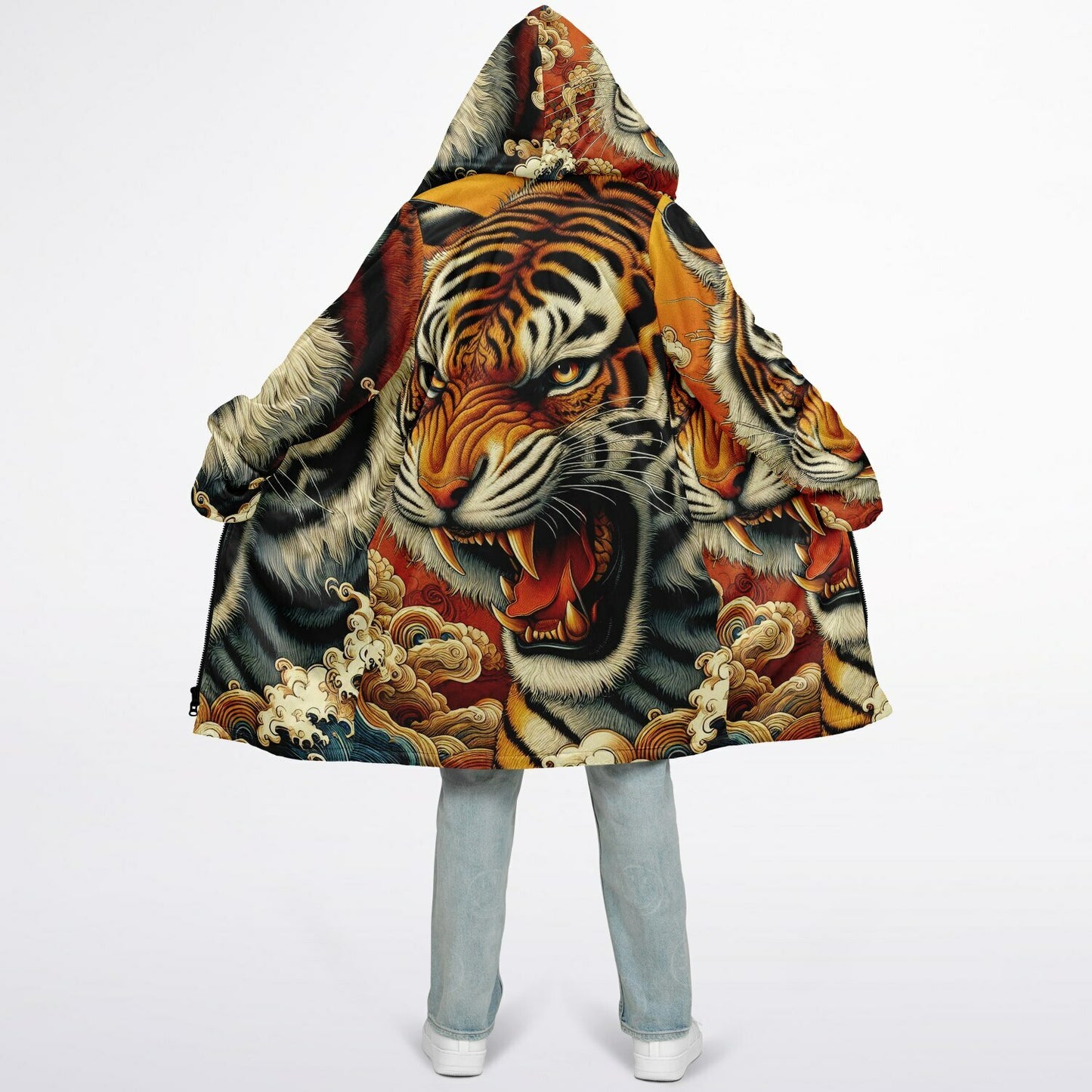 Tiger Zip up Cloak