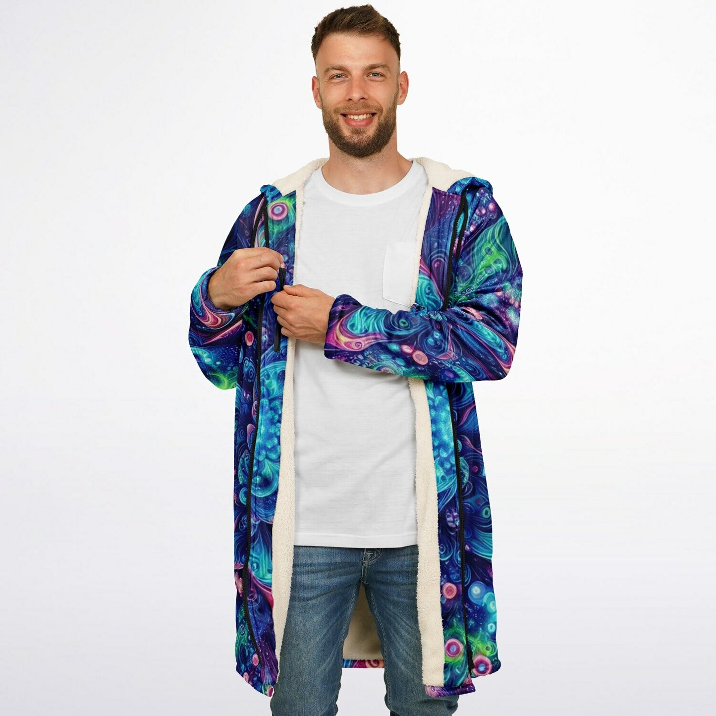 Mystic Mirage Zip Up Cloak