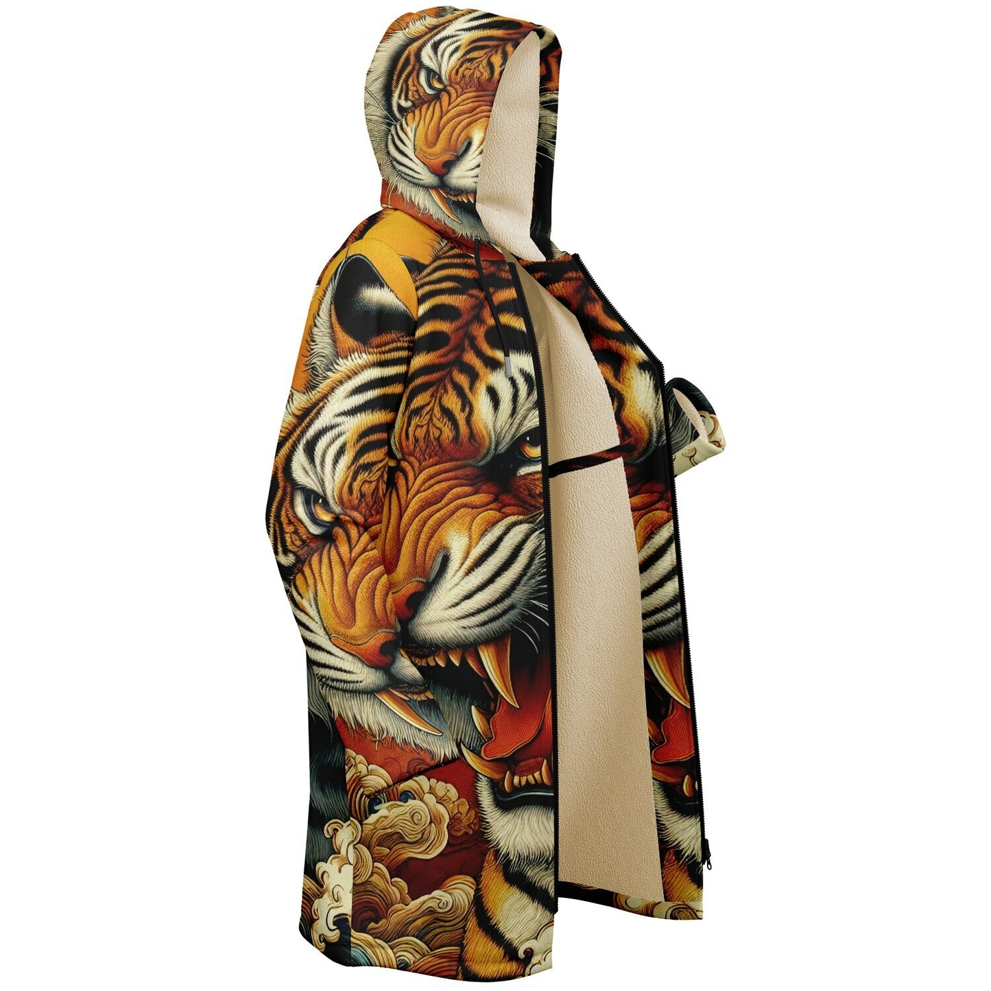 Tiger Zip up Cloak