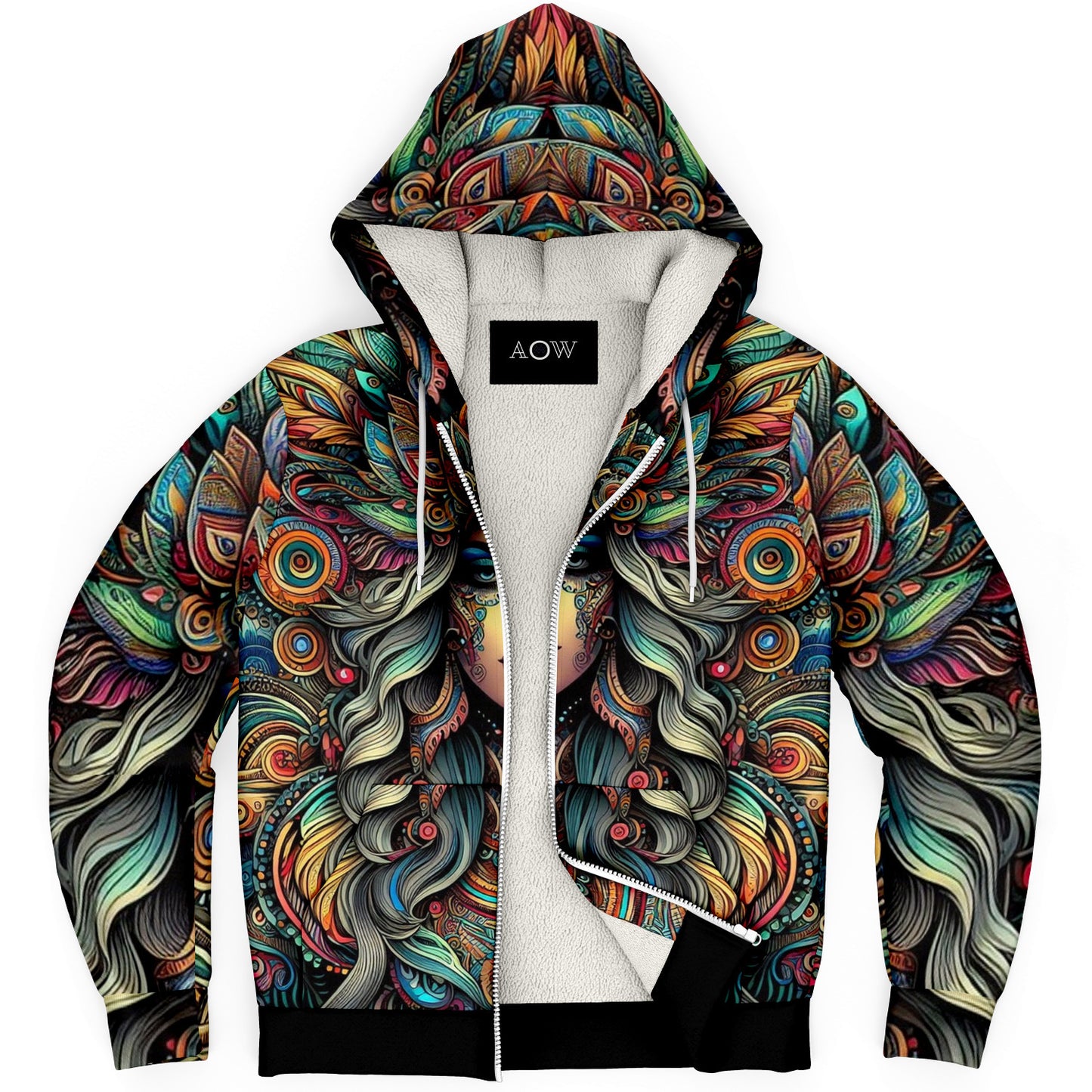 Dream Goddess Zip Up Sherpa Hoodie