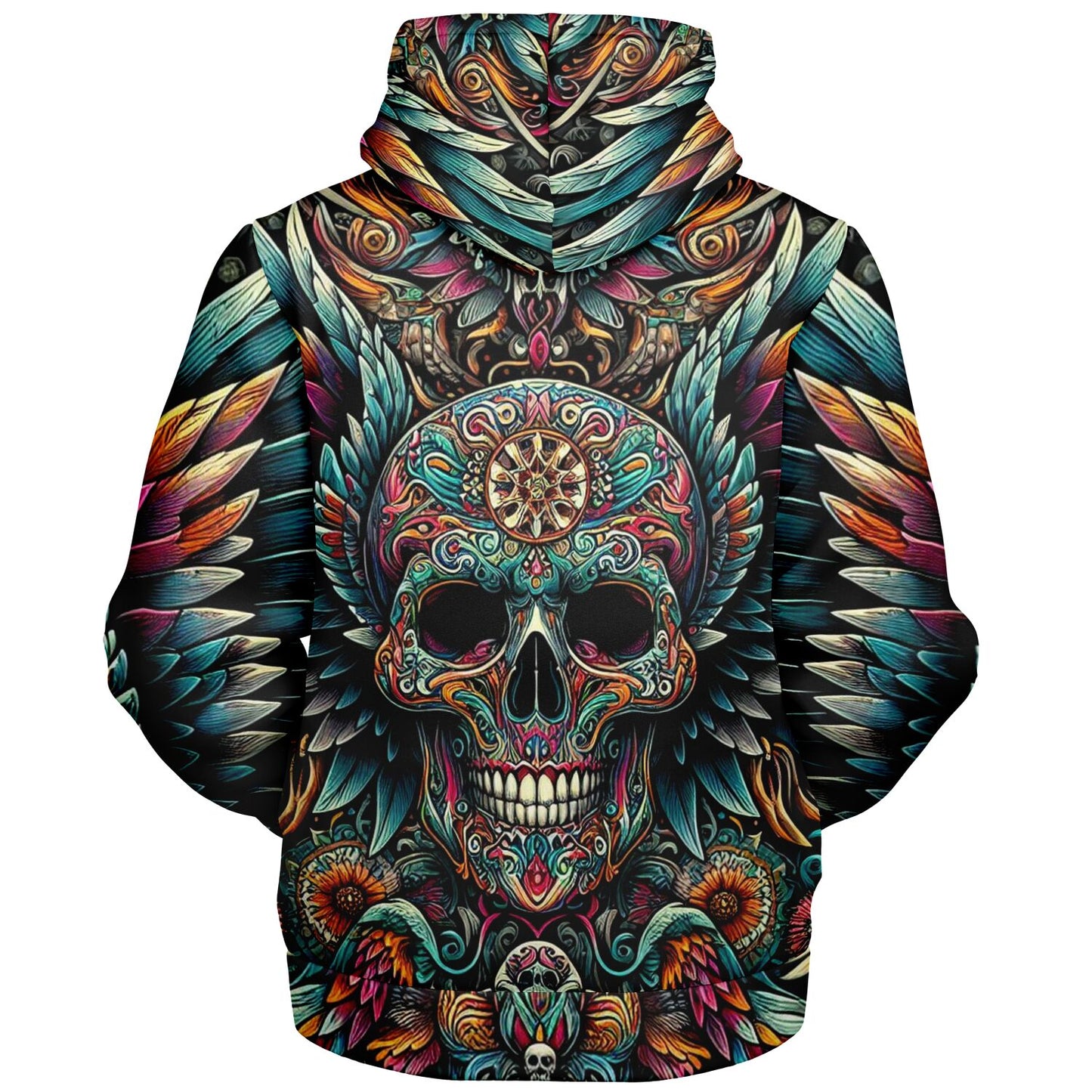 Winged Skull Zip Hoodie