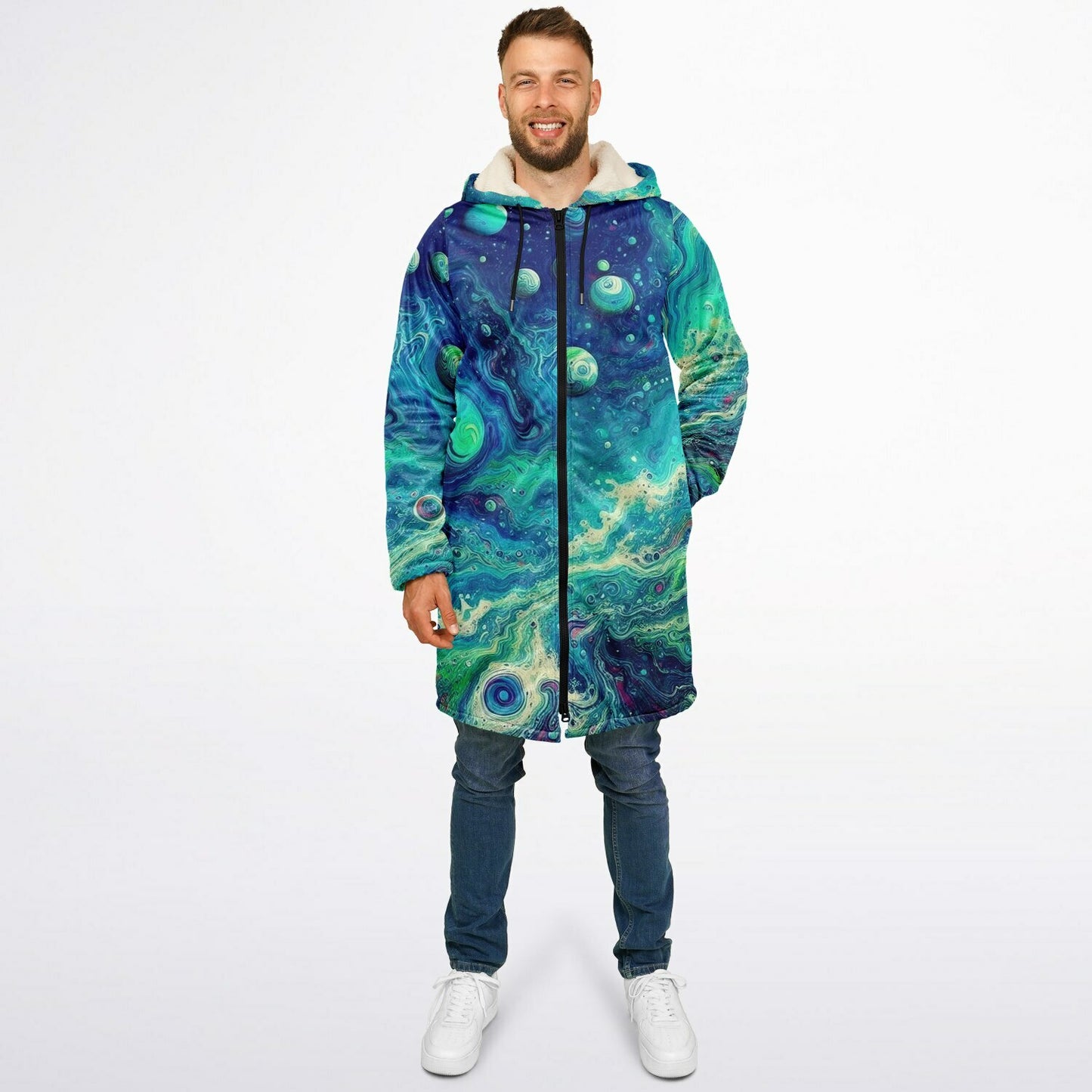 Neptunes Wave Zip up Cloak