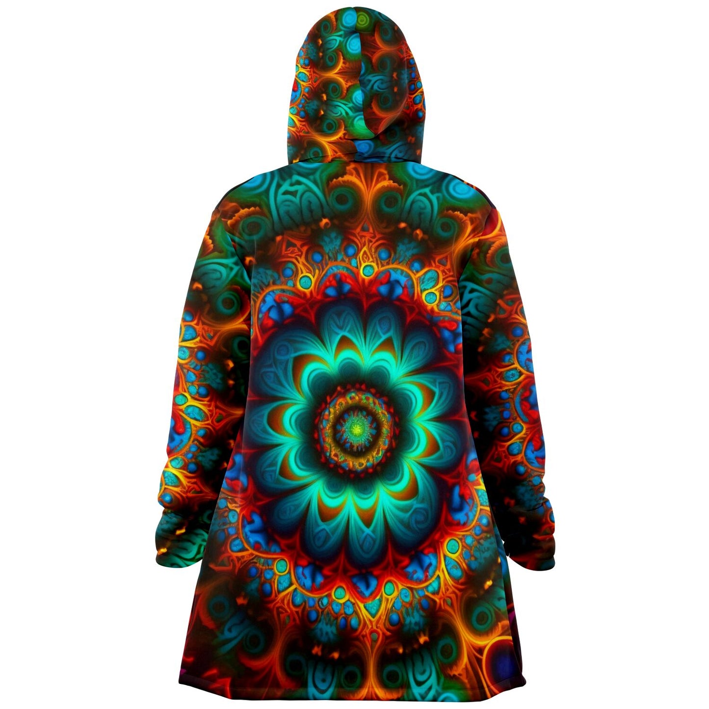 Mandala Flower Hooded Cloak