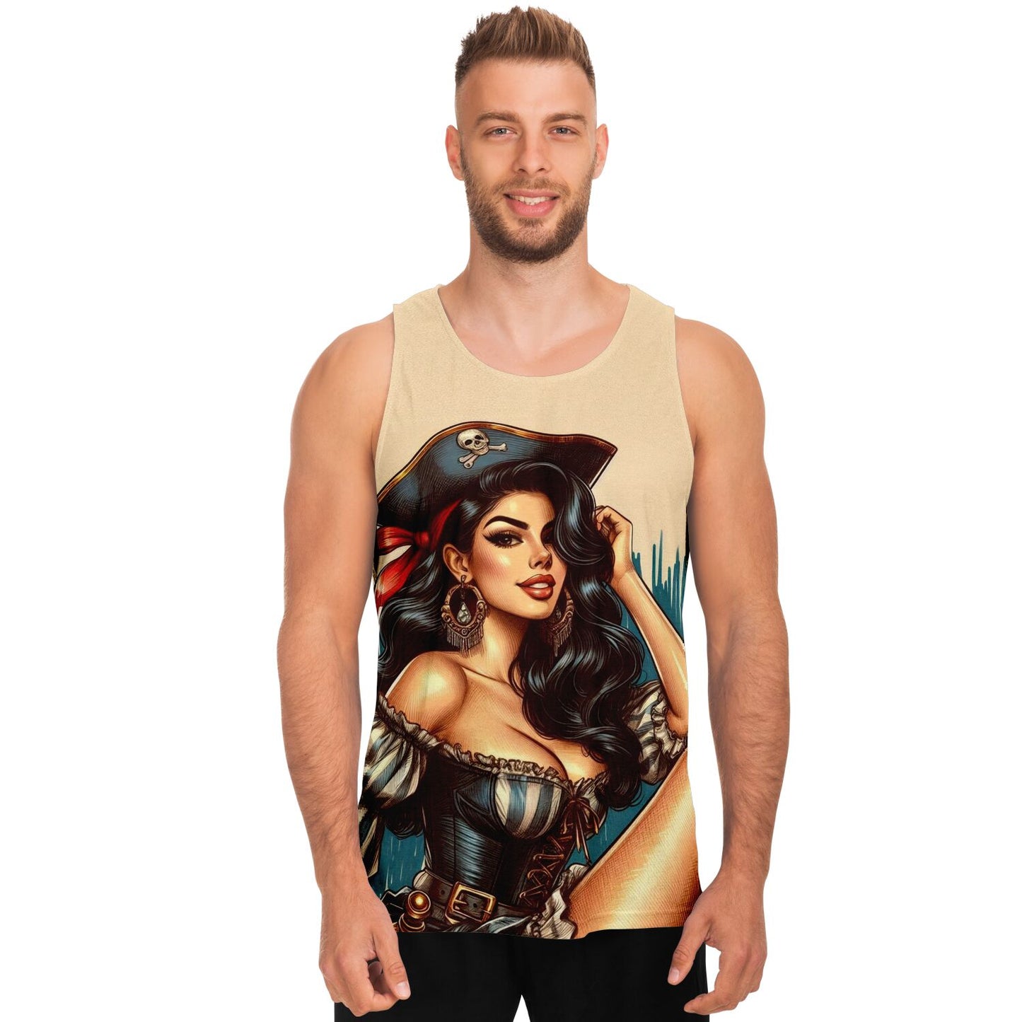 Pirate Pin Up Tank Top