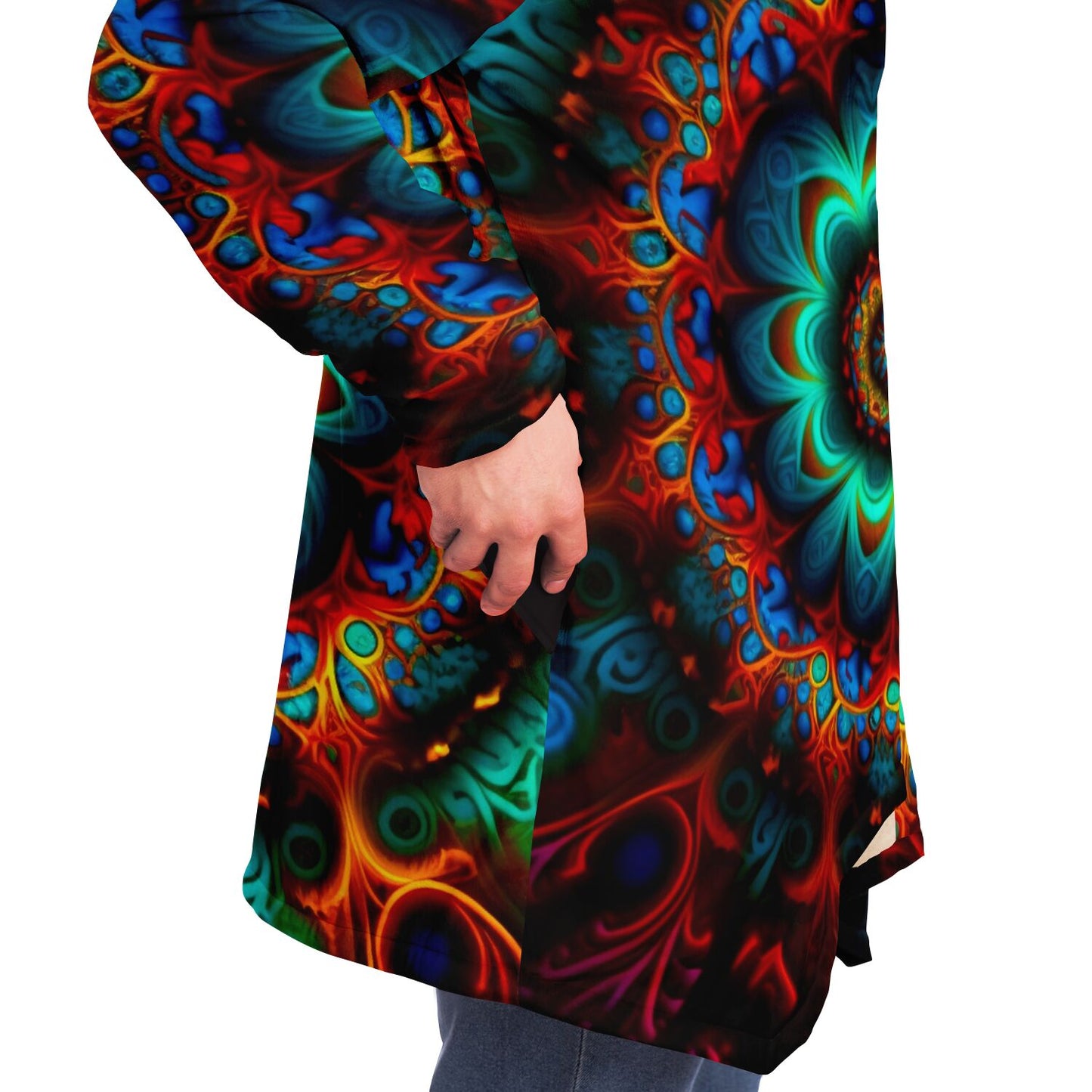 Mandala Flower Hooded Cloak