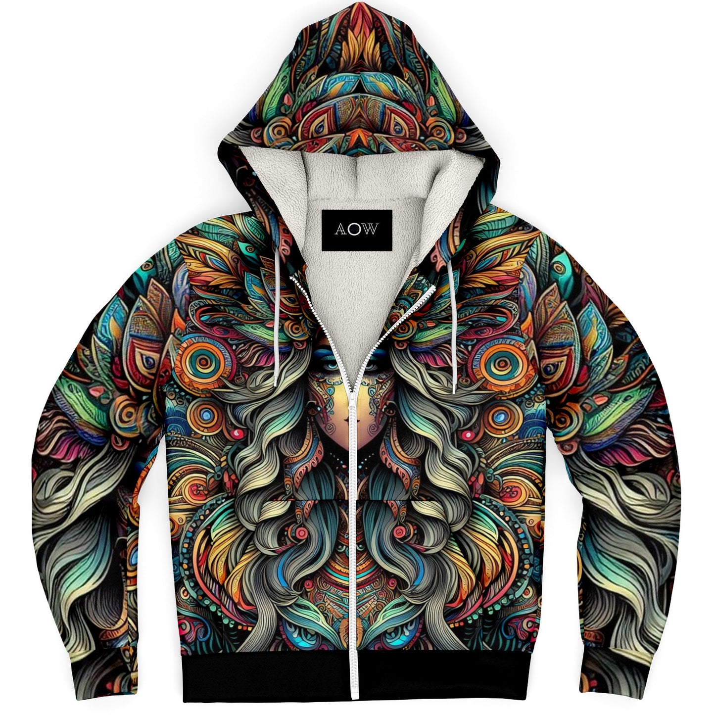 Dream Goddess Zip Up Sherpa Hoodie