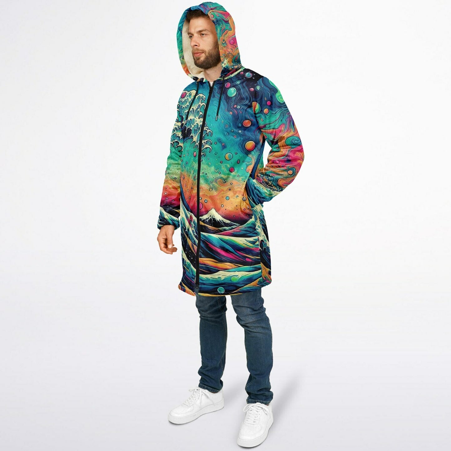 Ocean Zip up Cloak