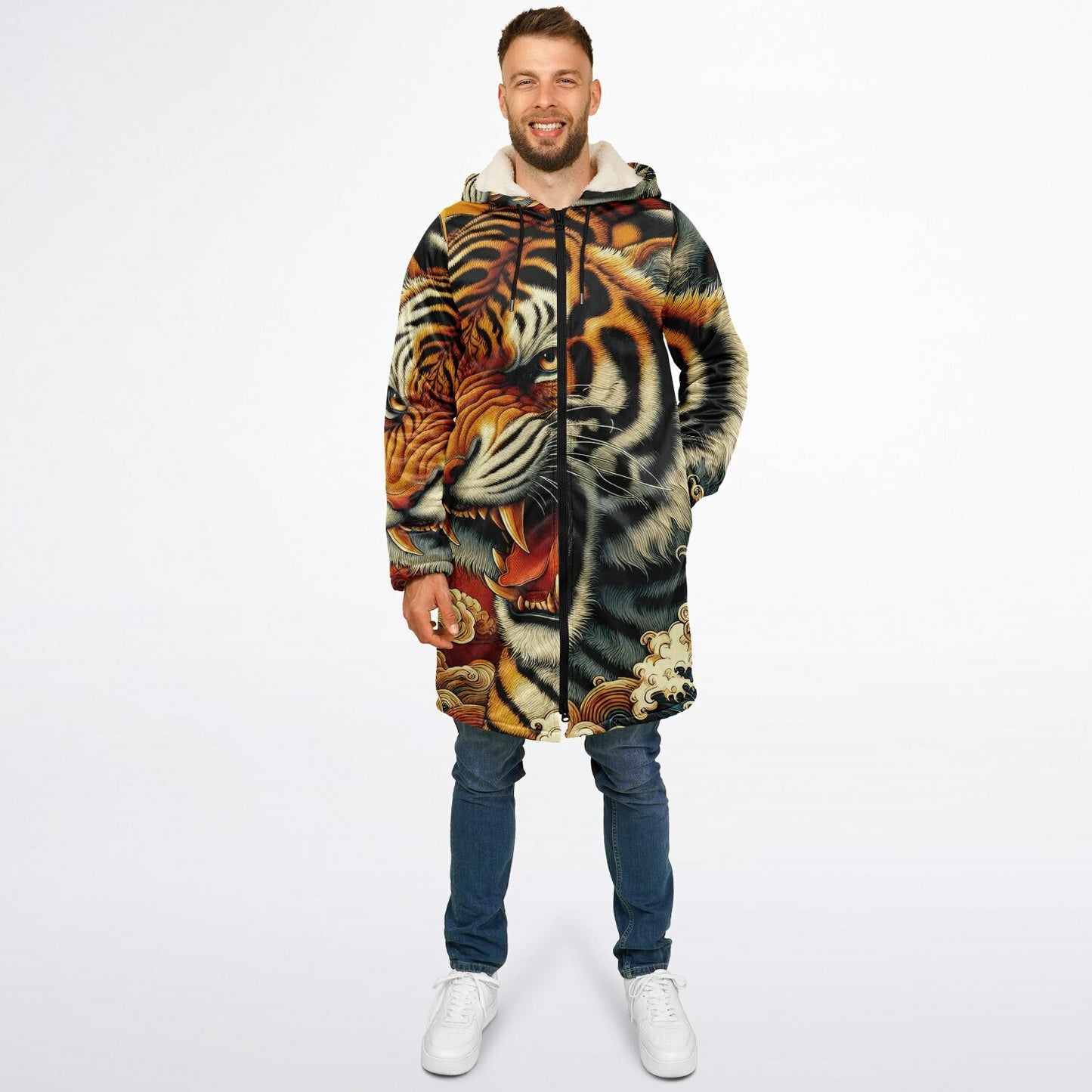 Tiger Zip up Cloak