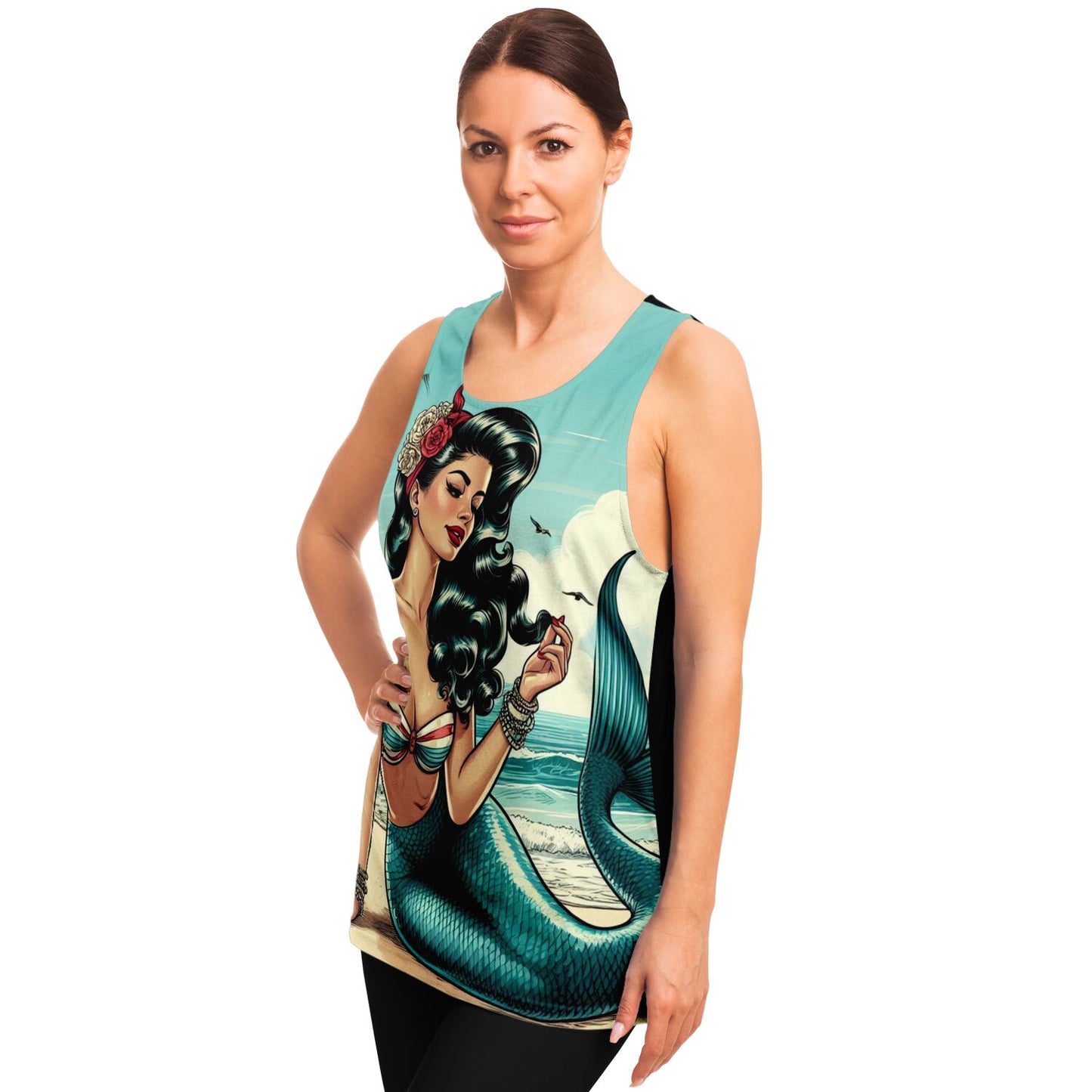 Mermaid Pin Up Tank Top