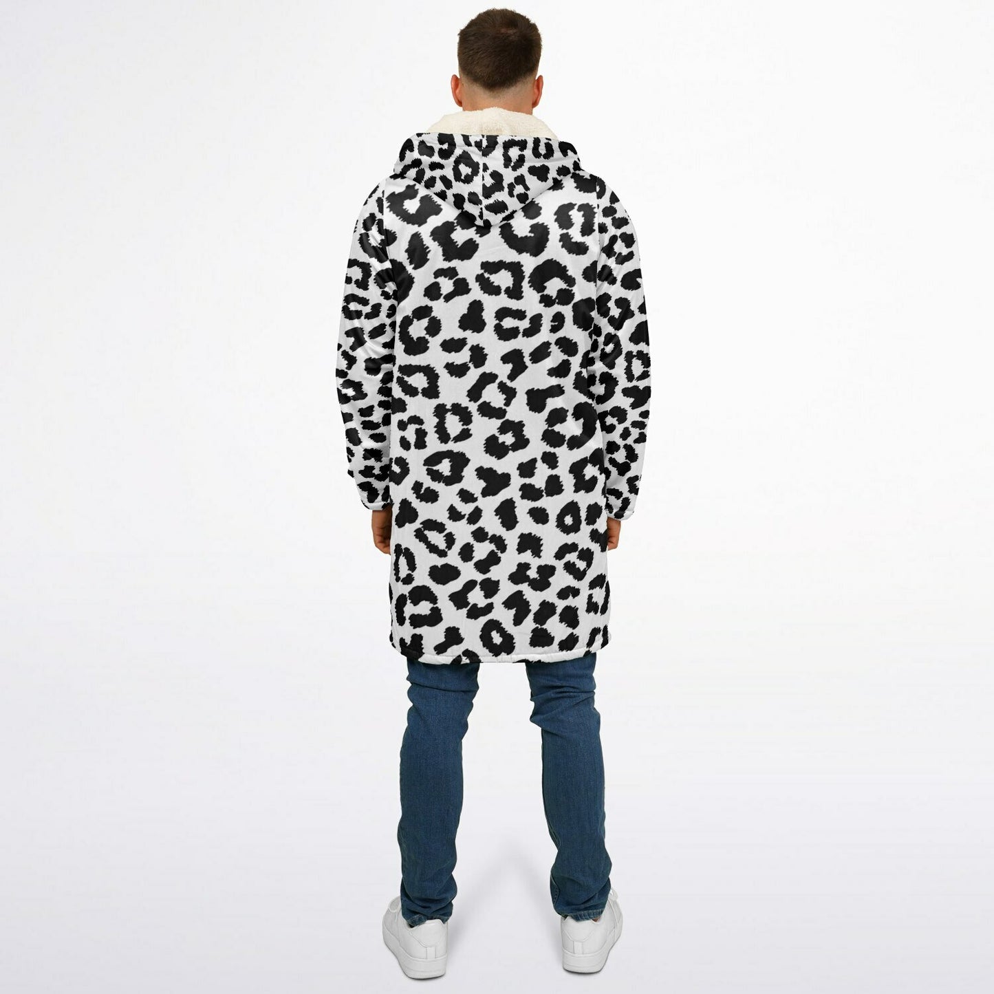 Snow Leopard Zip Up Cloak