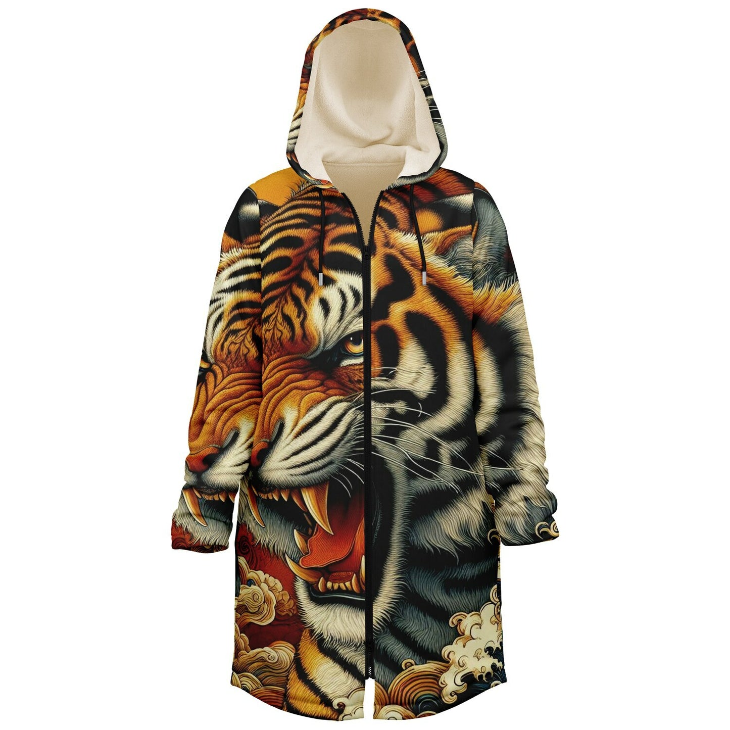 Tiger Zip up Cloak