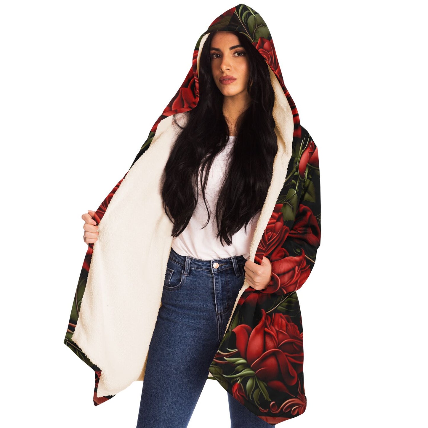 Rose Cloak Hooded Cloak