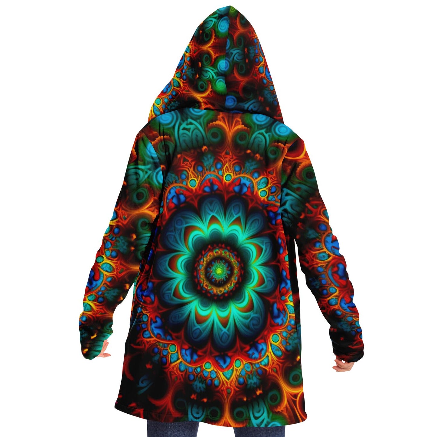 Mandala Flower Hooded Cloak