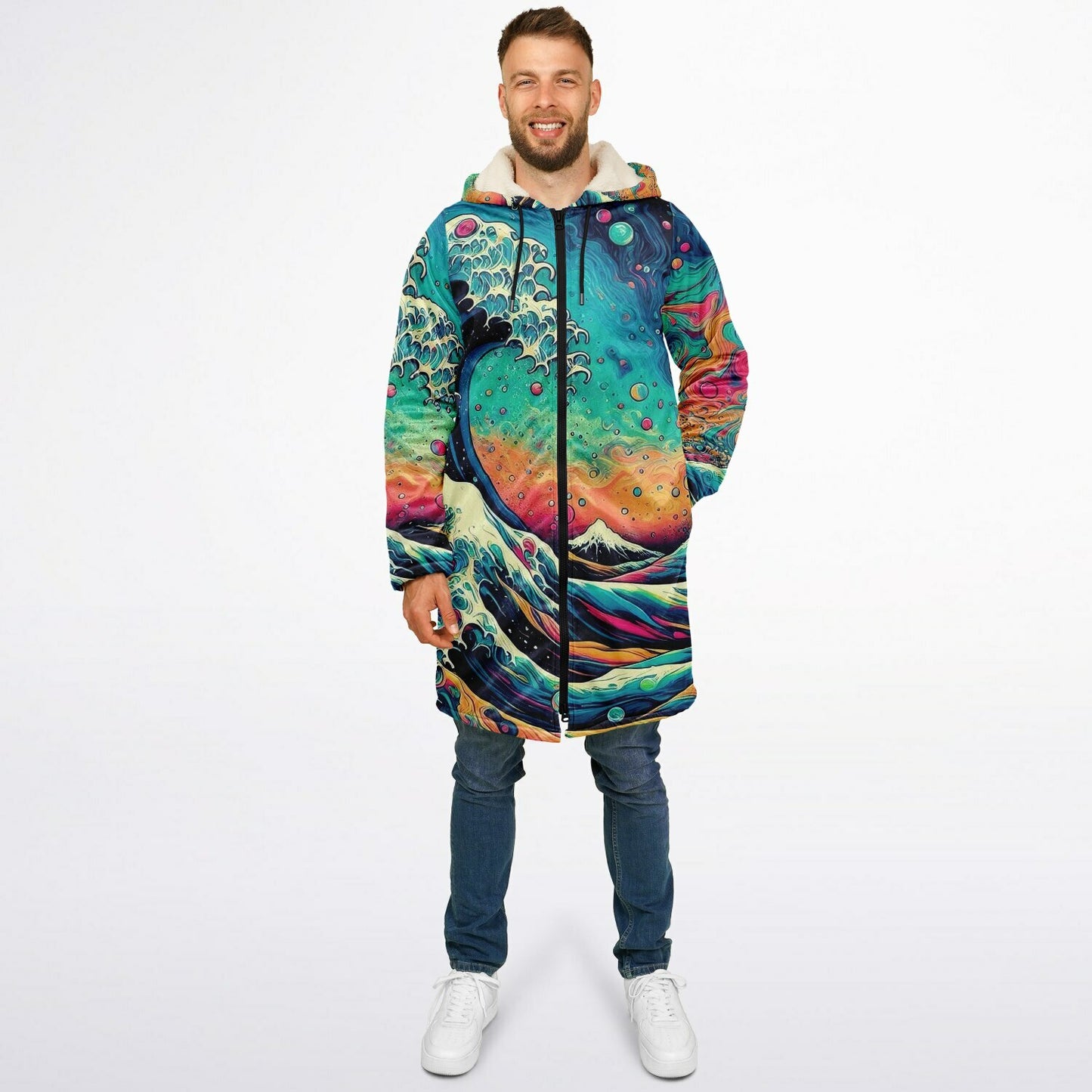 Ocean Zip up Cloak