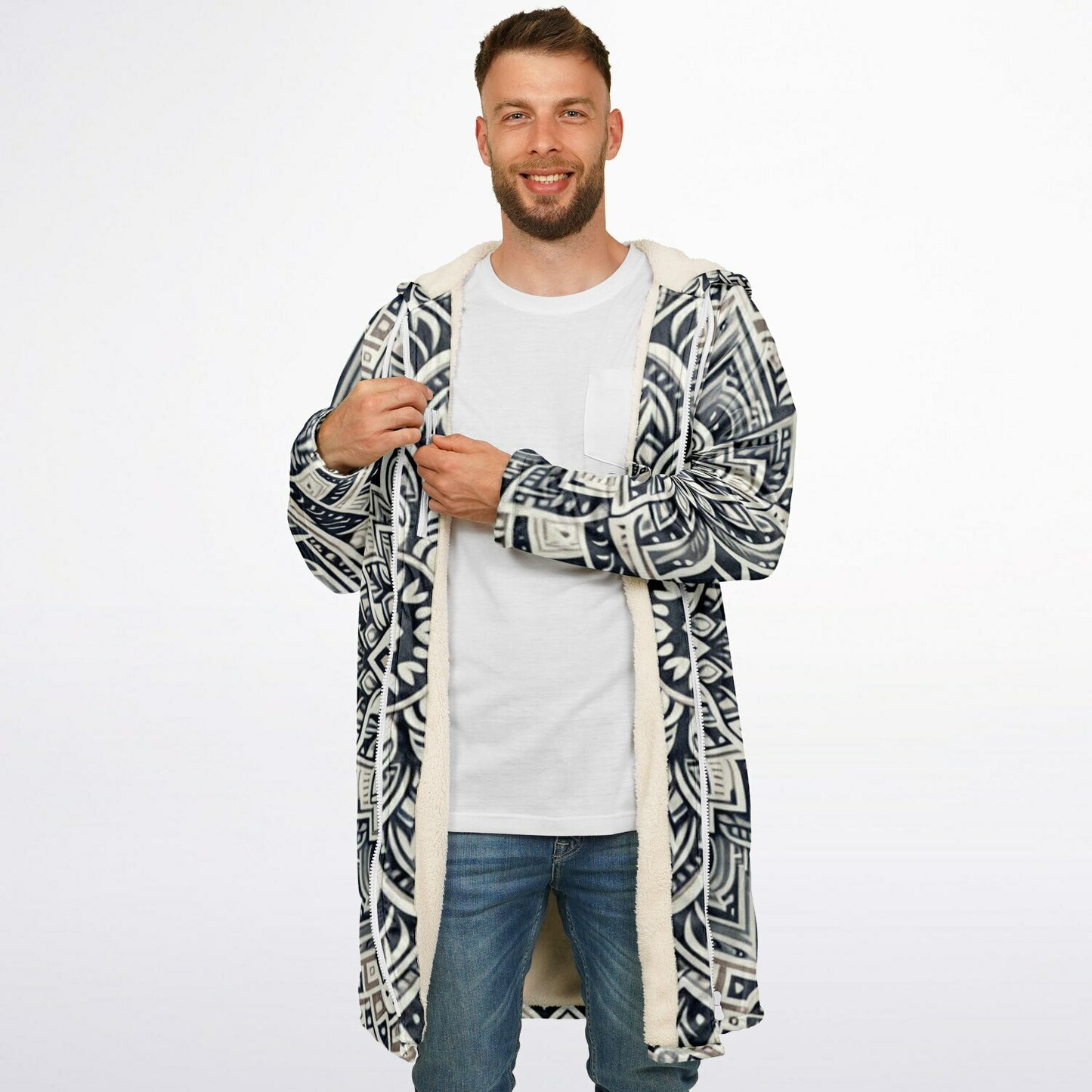 Silver Mist Zip up Cloak