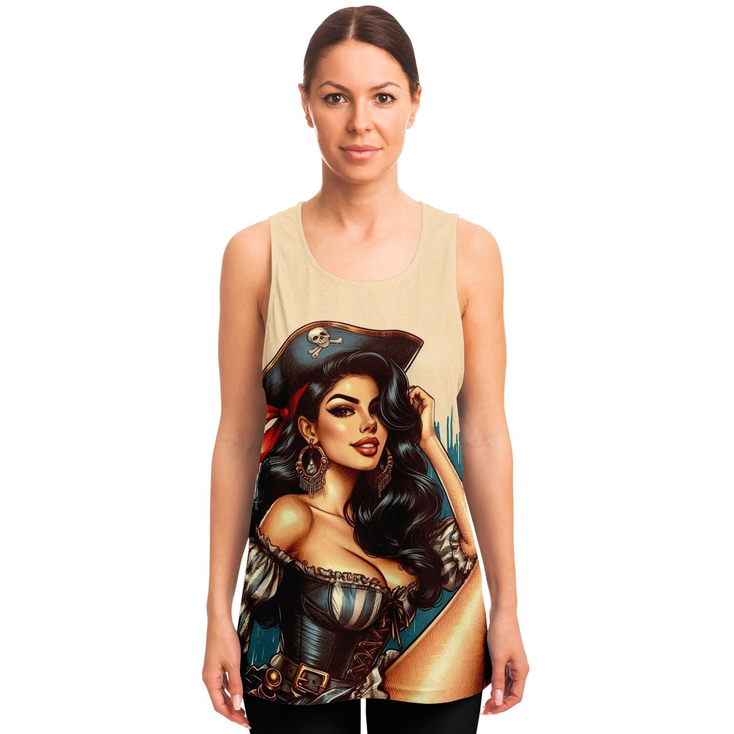 Pirate Pin Up Tank Top