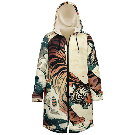 Tiger Zip Up Cloak