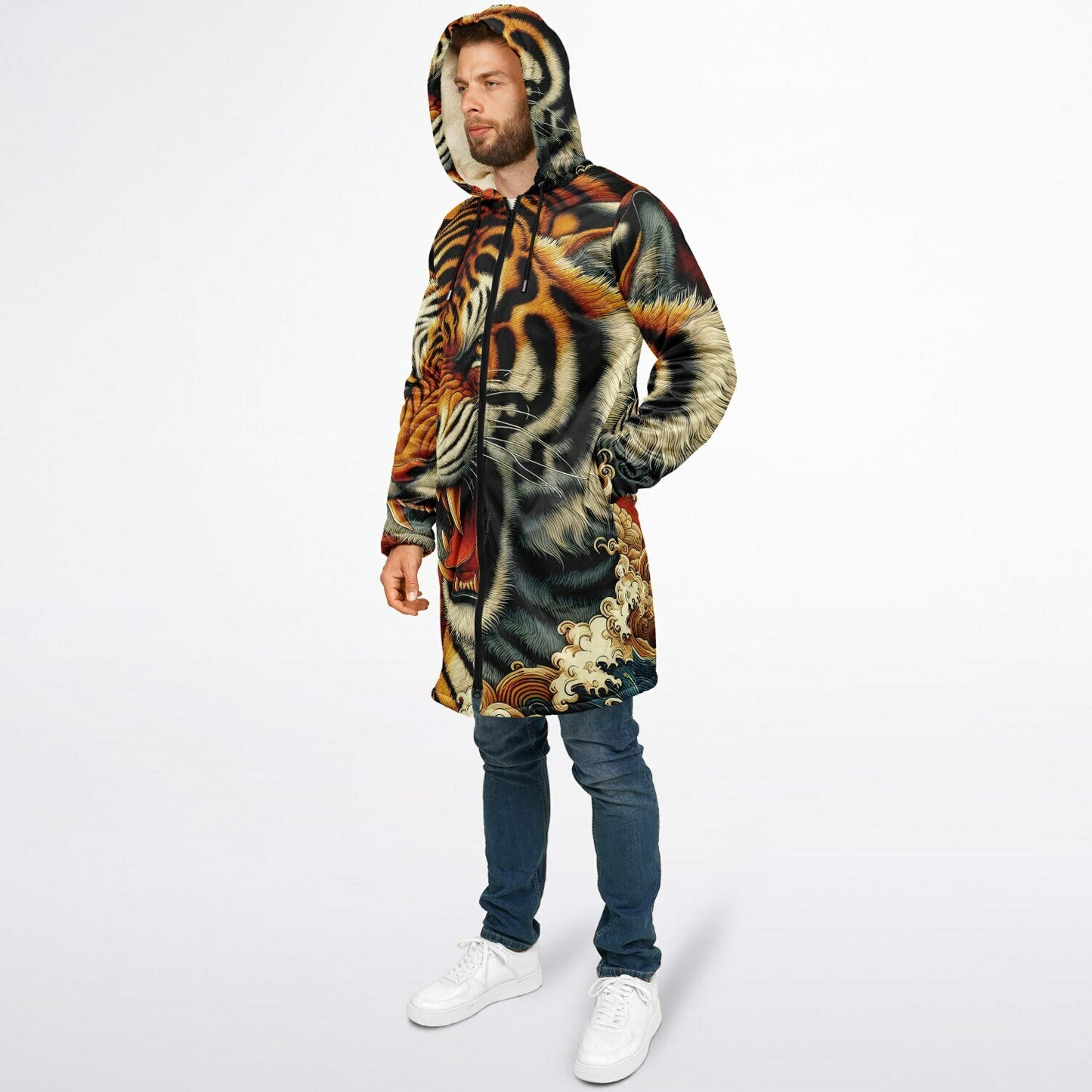 Tiger Zip up Cloak