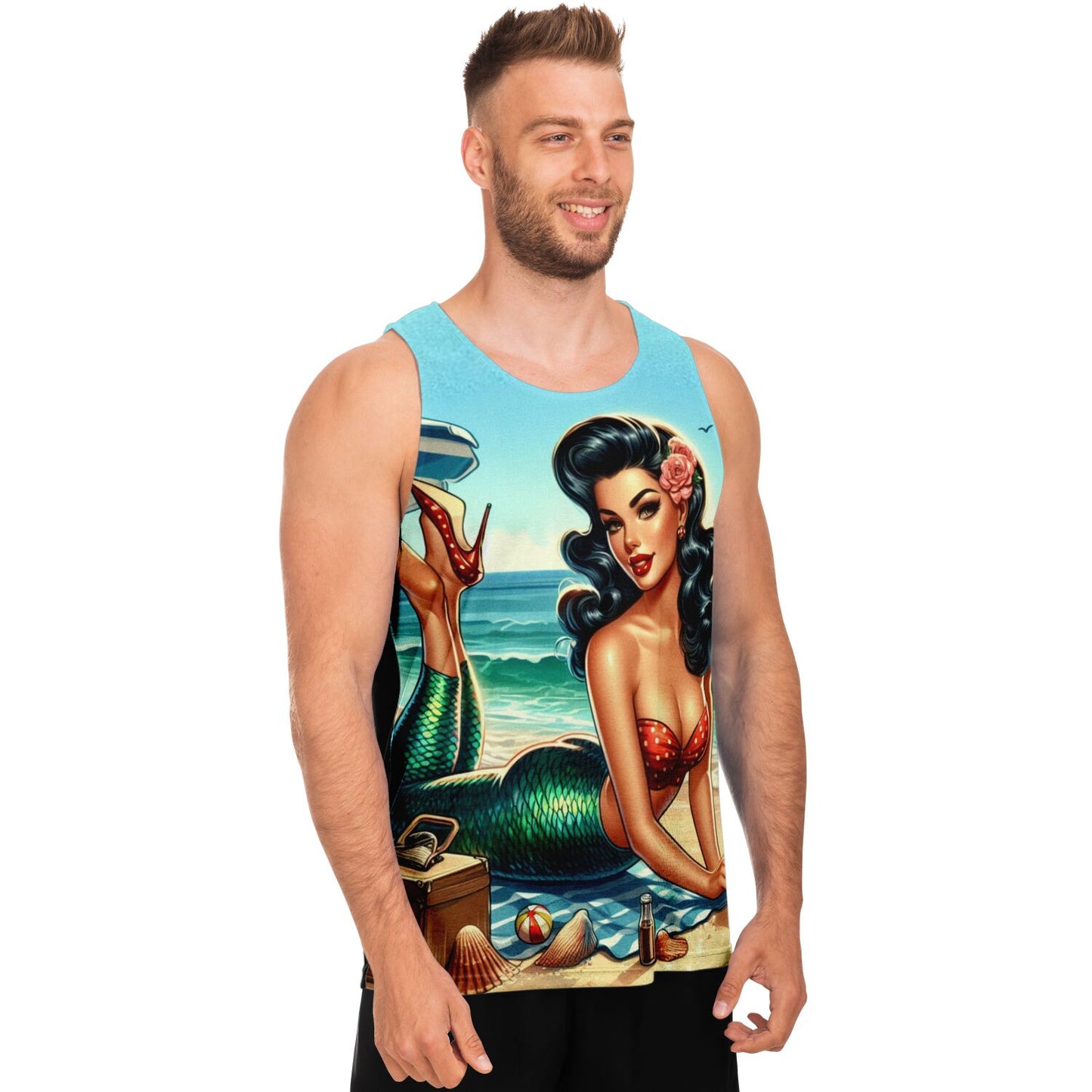 Beach Girl Pin Up Tank Top