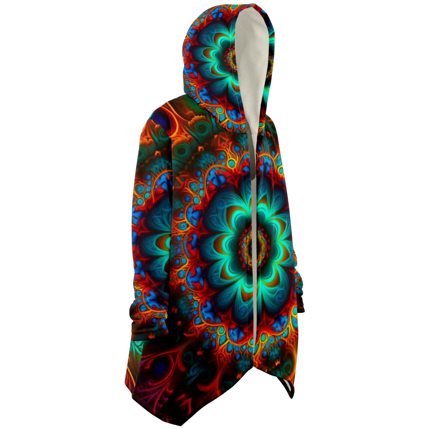 Mandala Flower Hooded Cloak