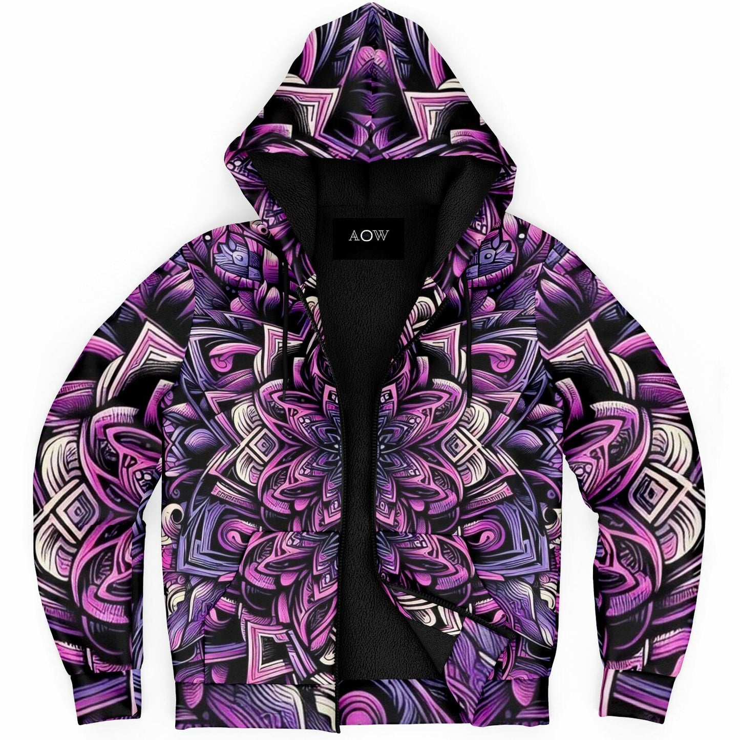 Amethyst Bloom Zip Up Hoodie