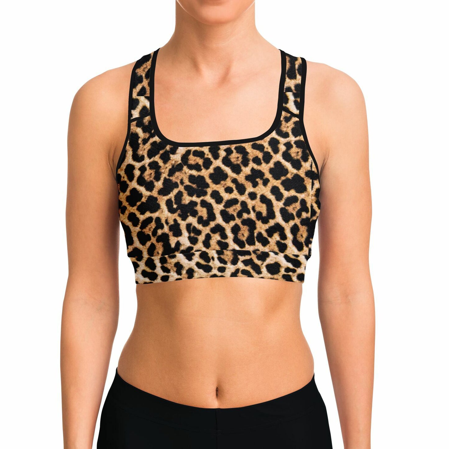 Sports Bra-Leopard