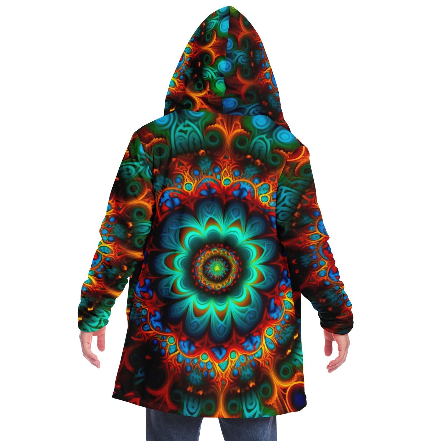 Mandala Flower Hooded Cloak