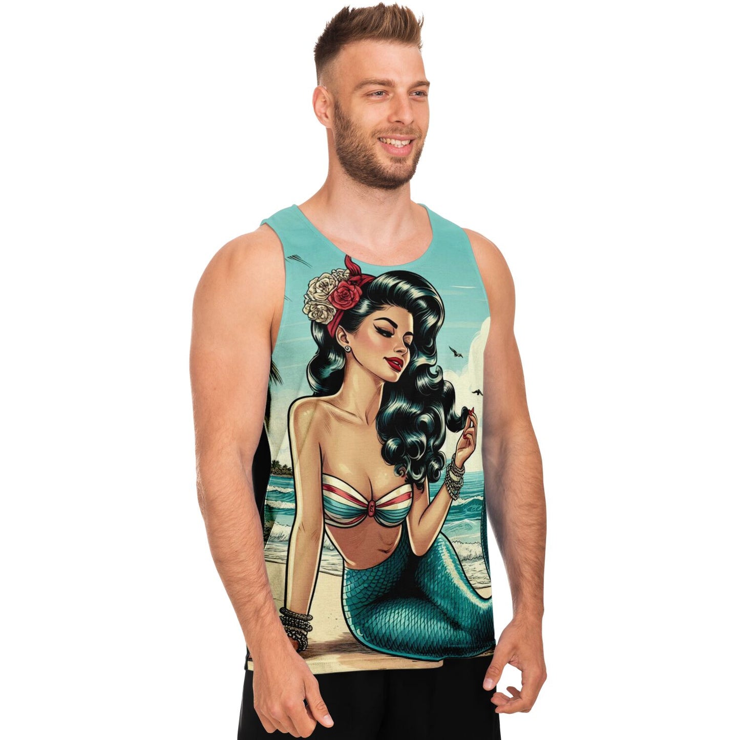 Mermaid Pin Up Tank Top