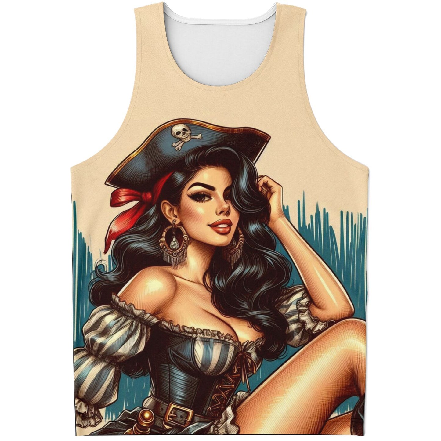 Pirate Pin Up Tank Top