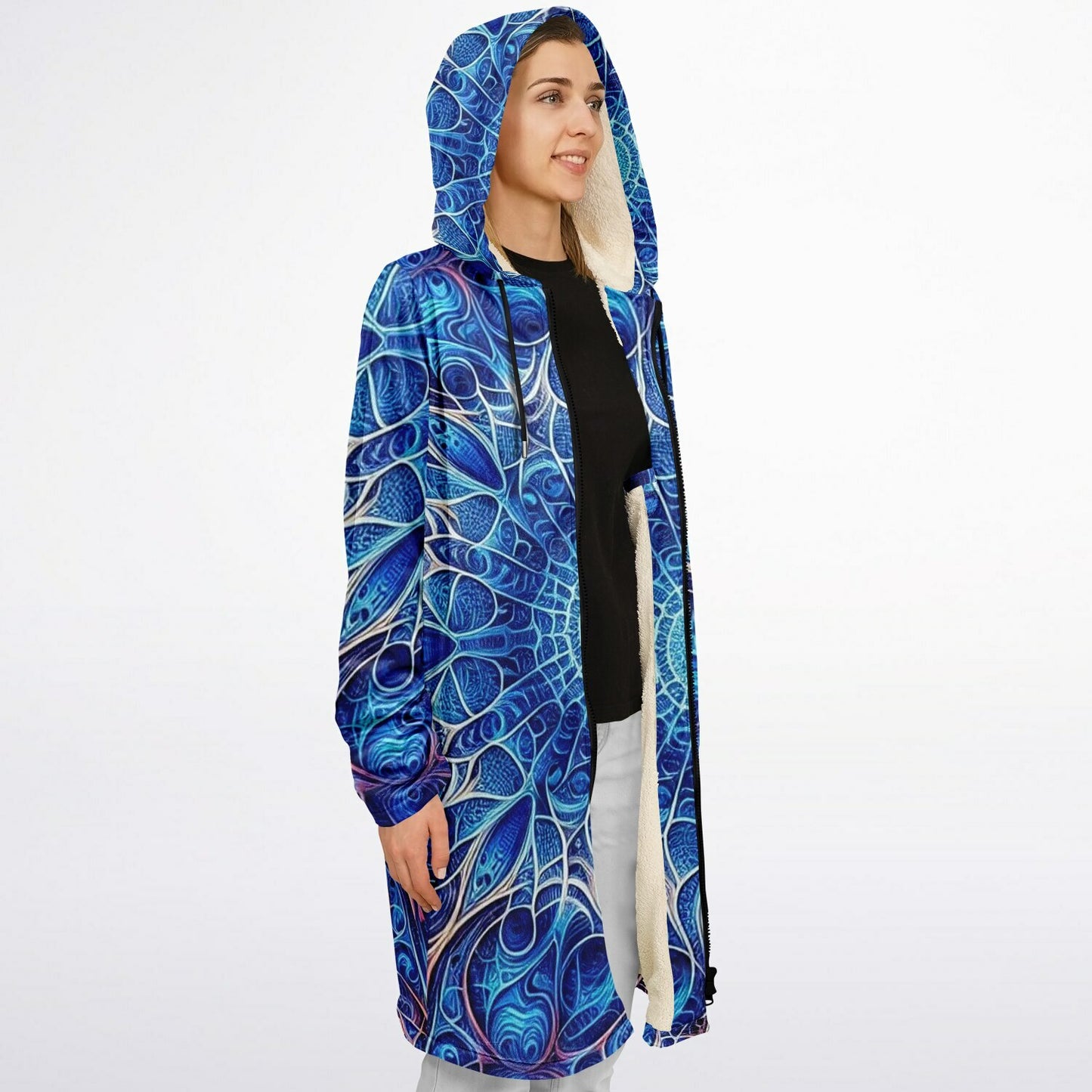 Blue Mirage Zip Up Cloak