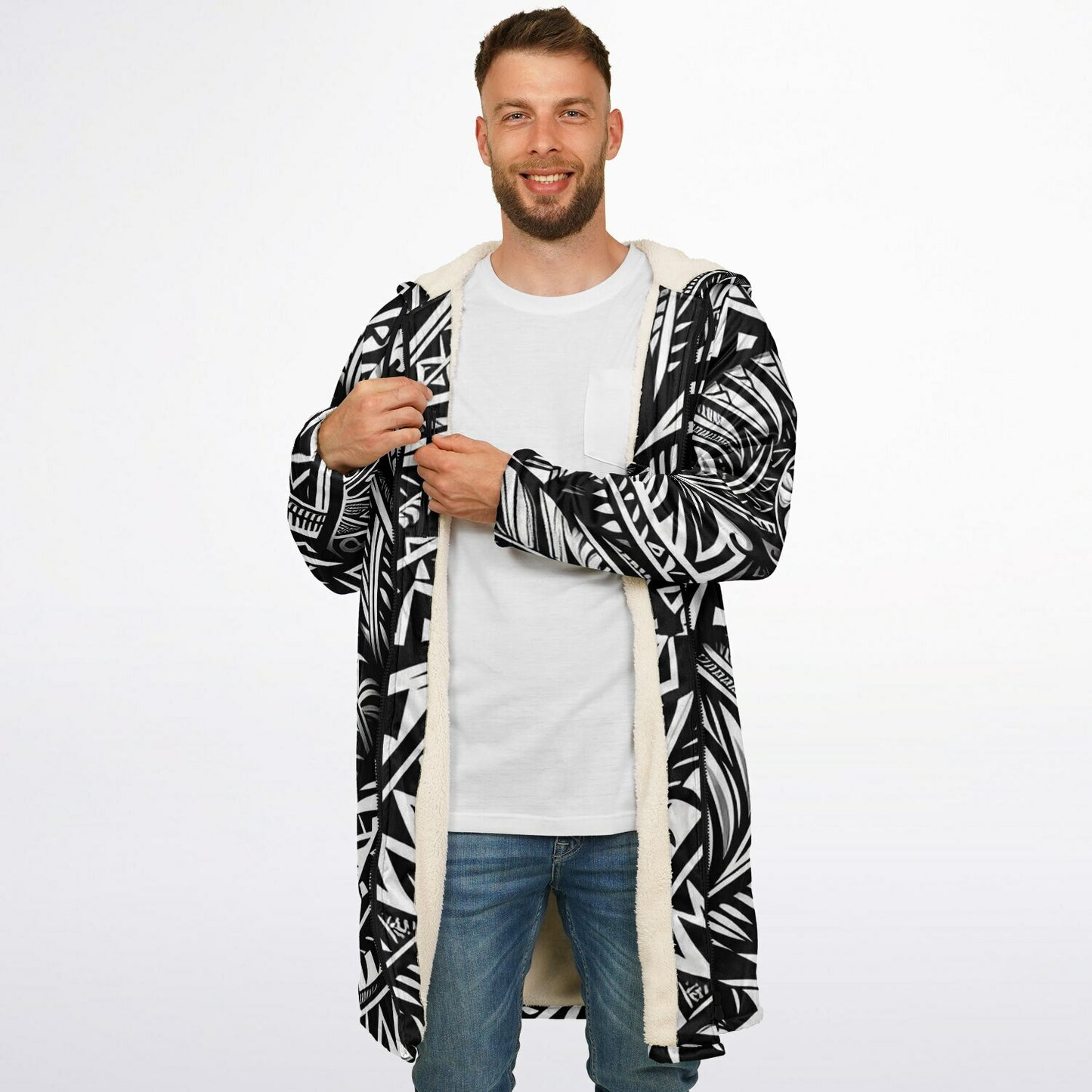 Tribal Zip Up Cloak