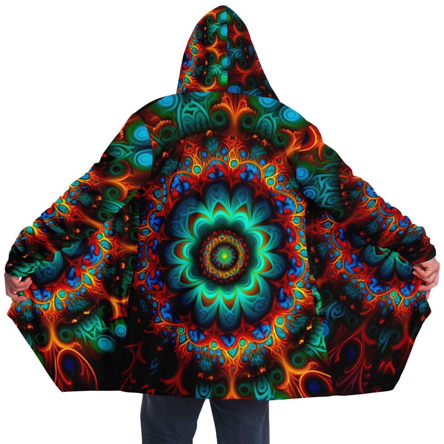 Mandala Flower Hooded Cloak