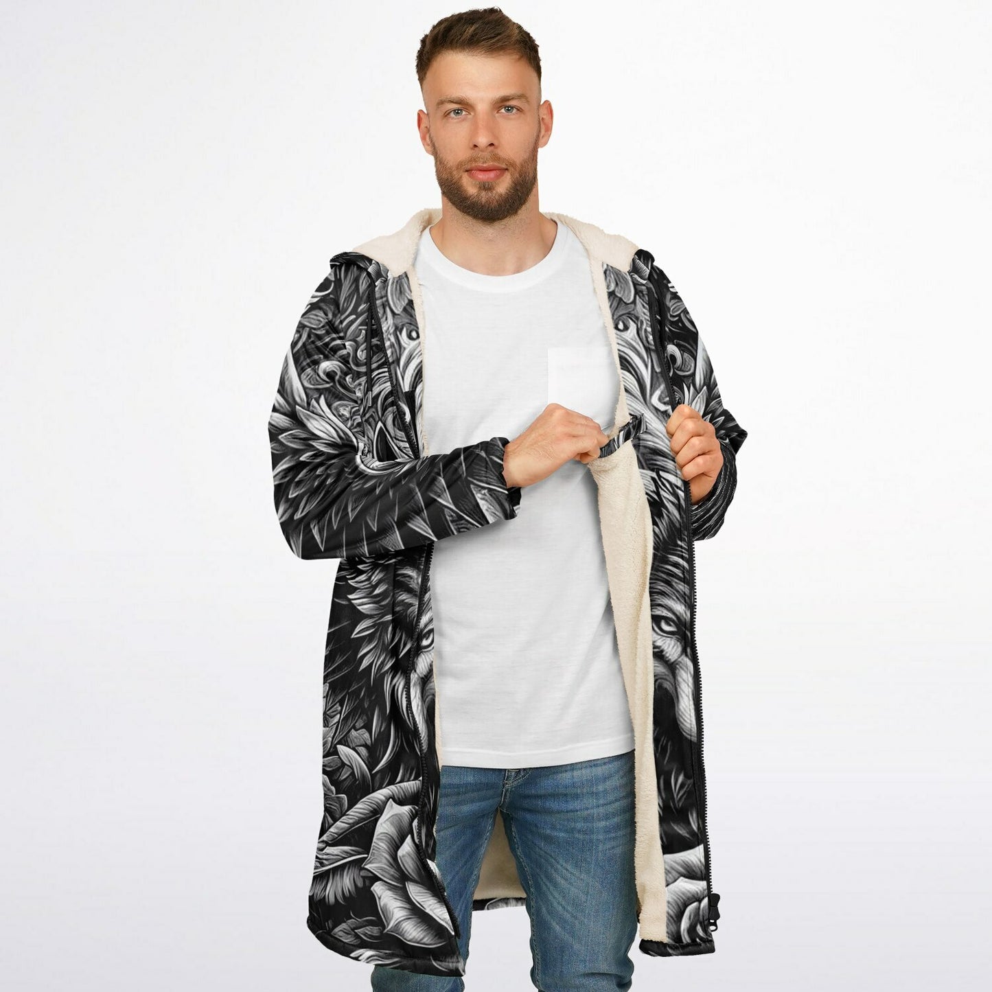 Wolf Dream Zip up Cloak