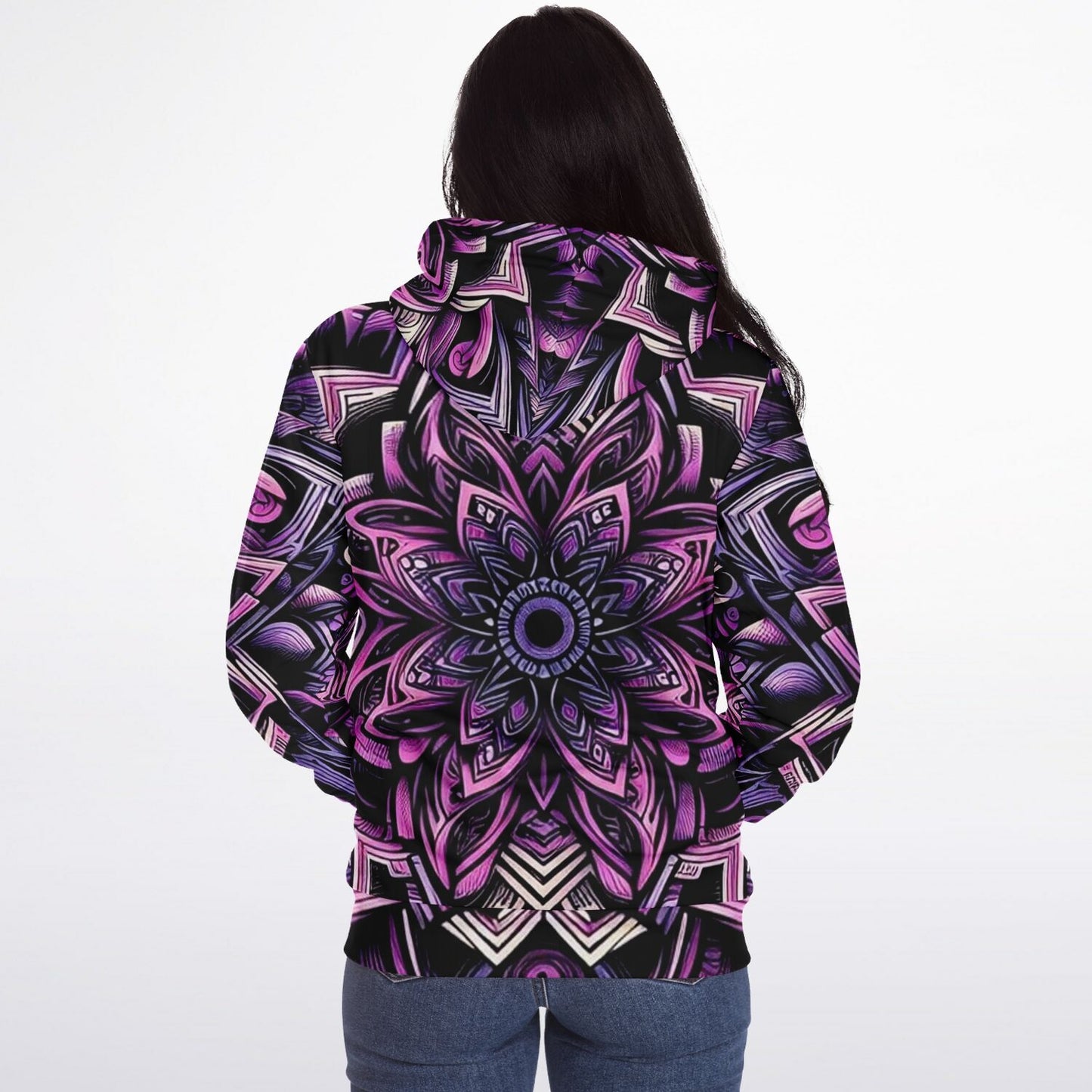 Amethyst Bloom Zip Up Hoodie