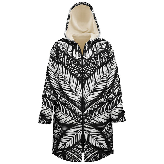 Tribal Flower Zip Up up Cloak