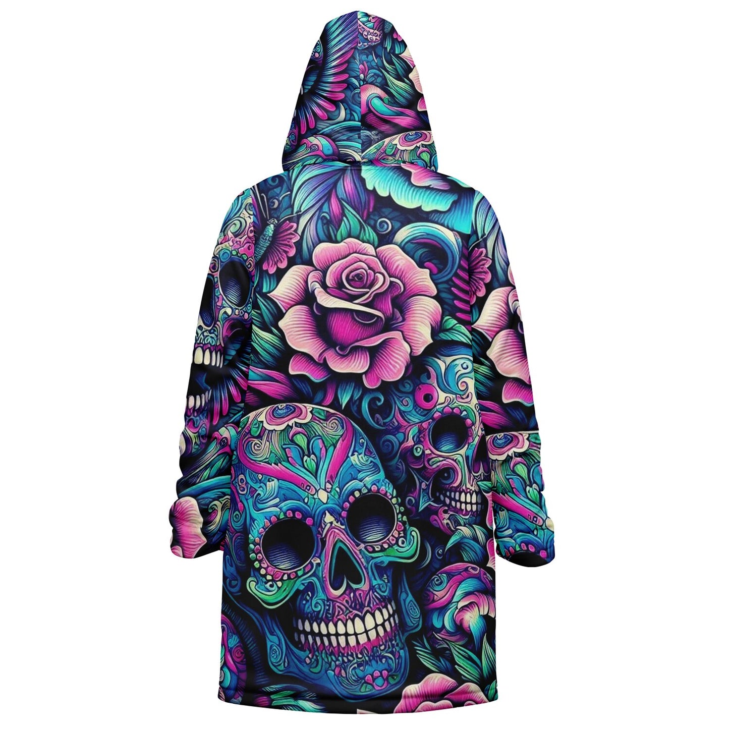 Bones and Petals Zip up Cloak