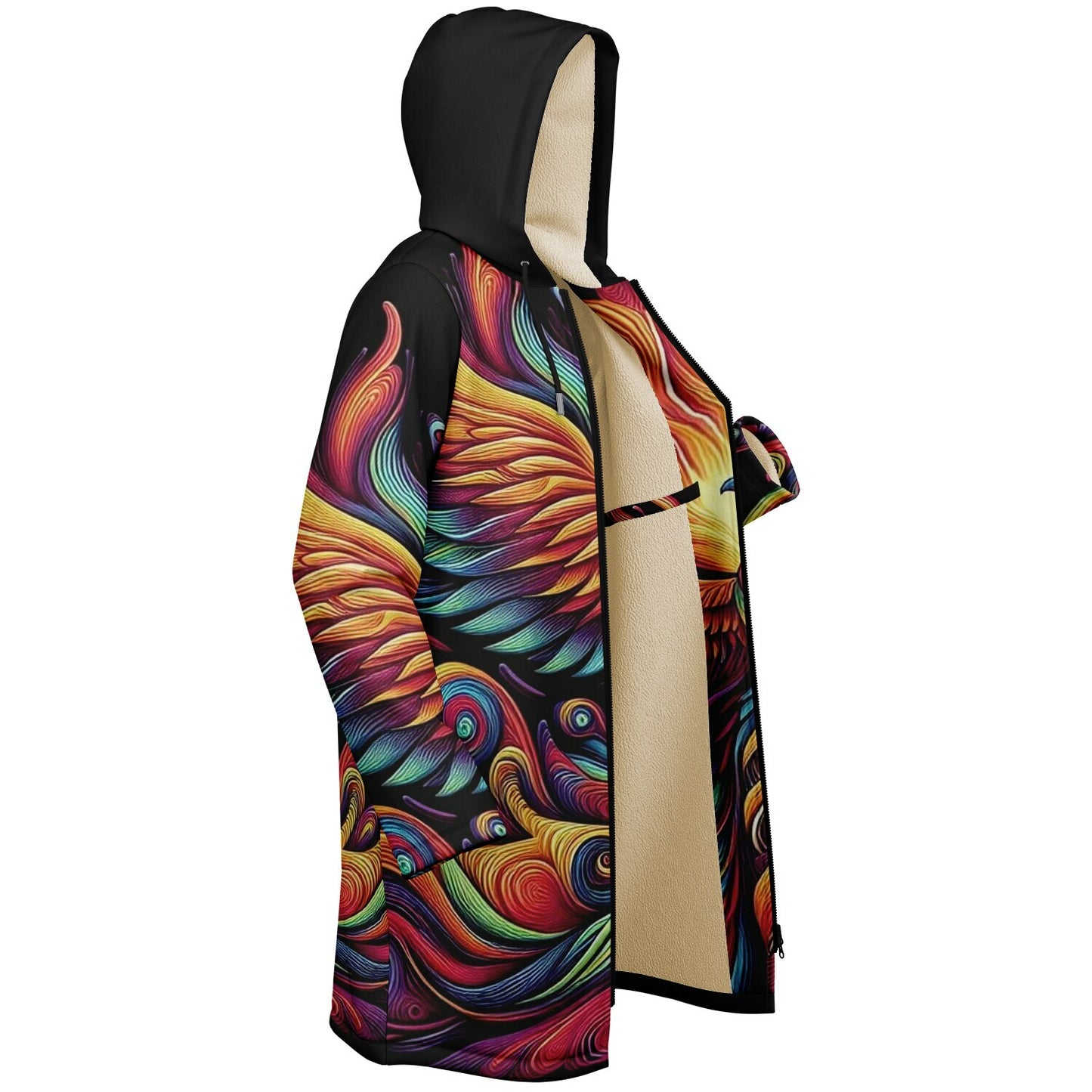 Fire Bird Zip up Cloak