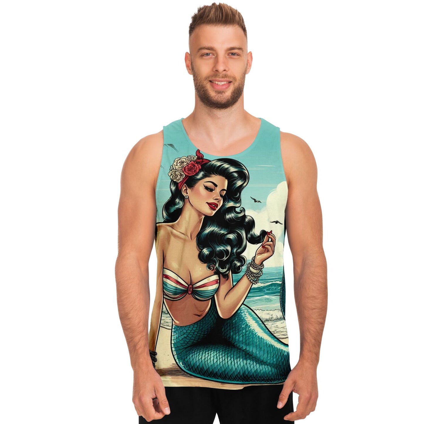 Mermaid Pin Up Tank Top