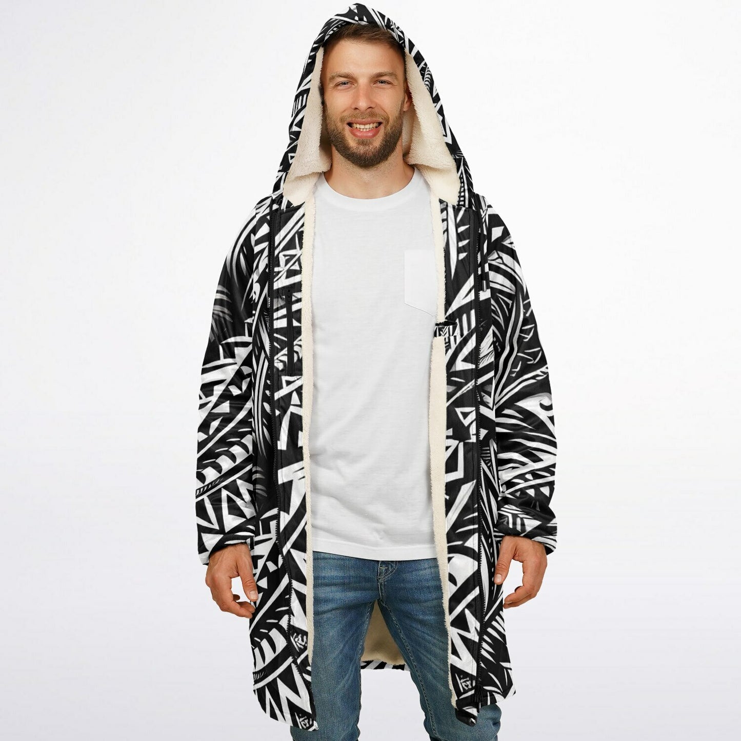 Tribal Zip Up Cloak