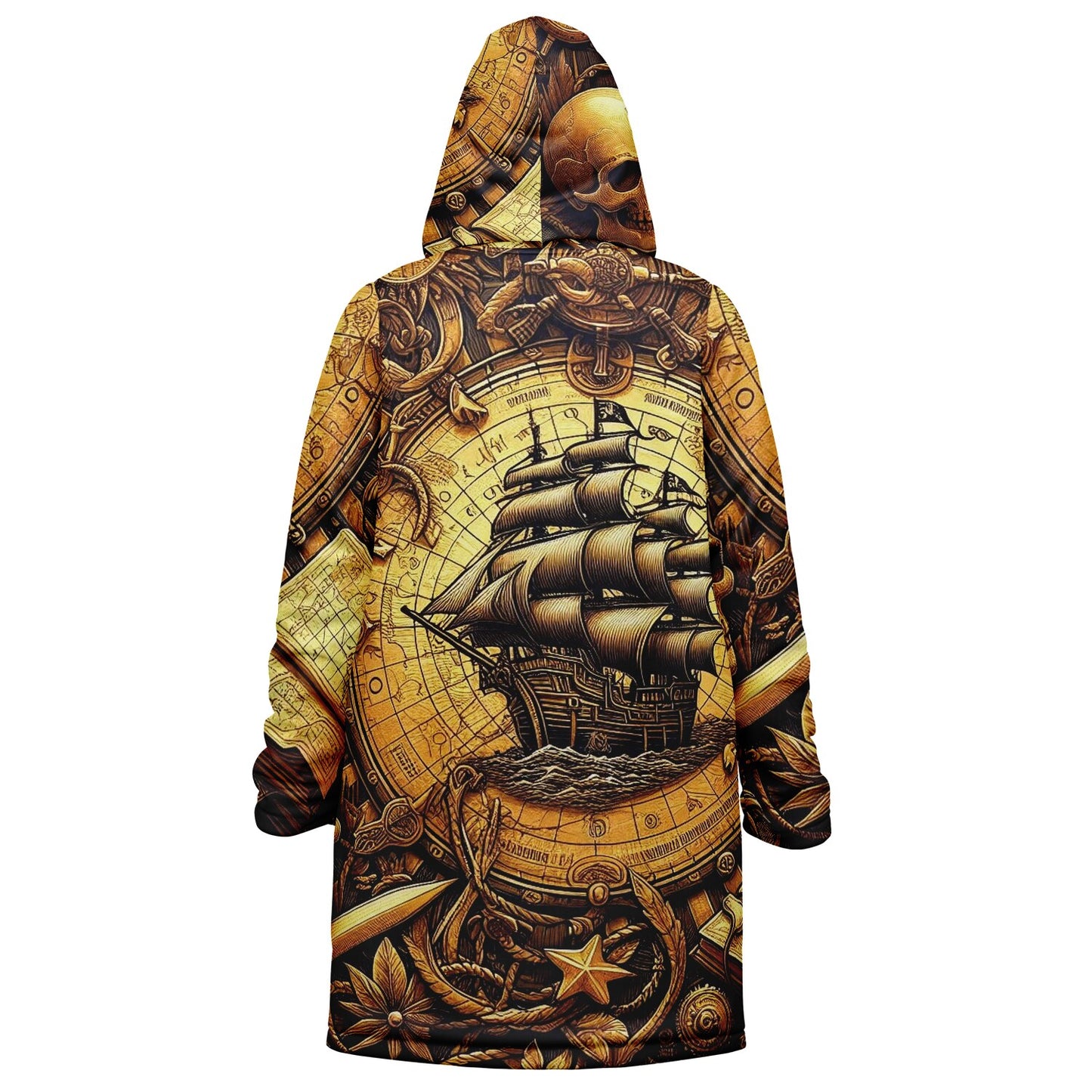 Pirate Ship Zip up Cloak