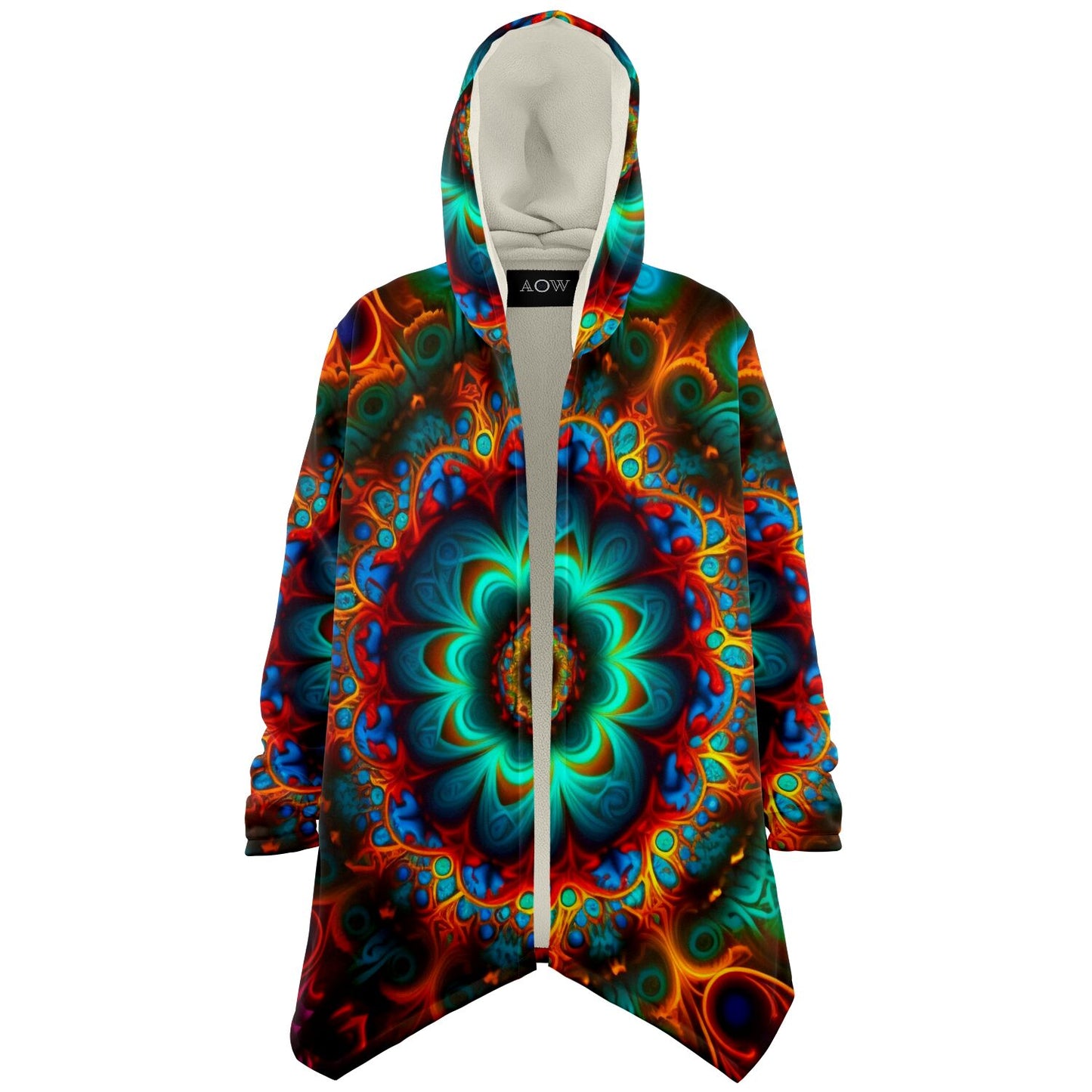 Mandala Flower Hooded Cloak