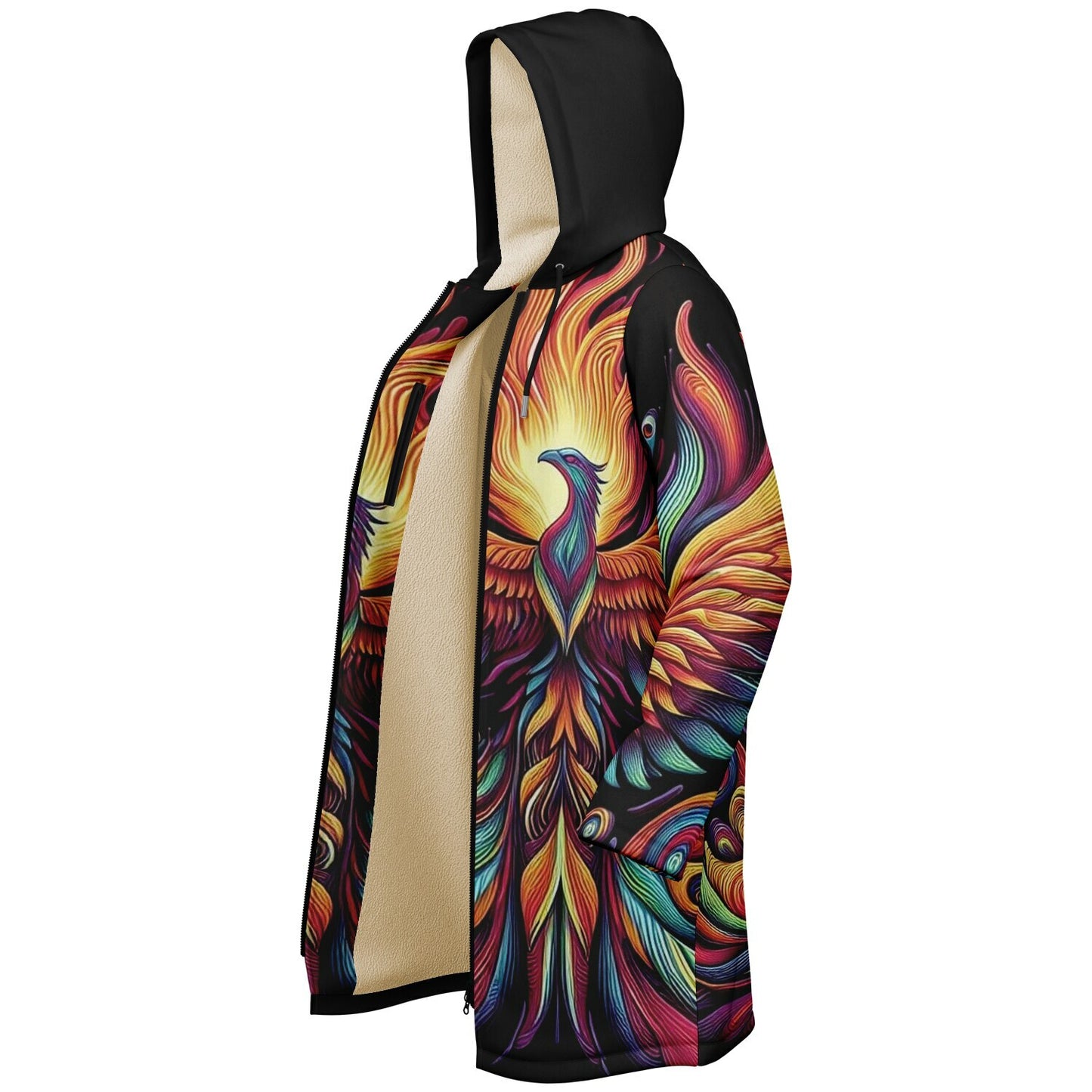 Fire Bird Zip up Cloak