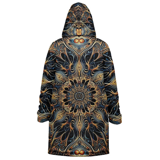 Black and Gold Mandala Zip Up Cloak